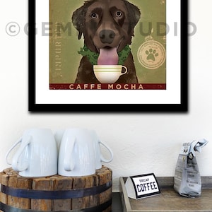 Brown Dog Coffee Company giclee archival signed print  by stephen fowler