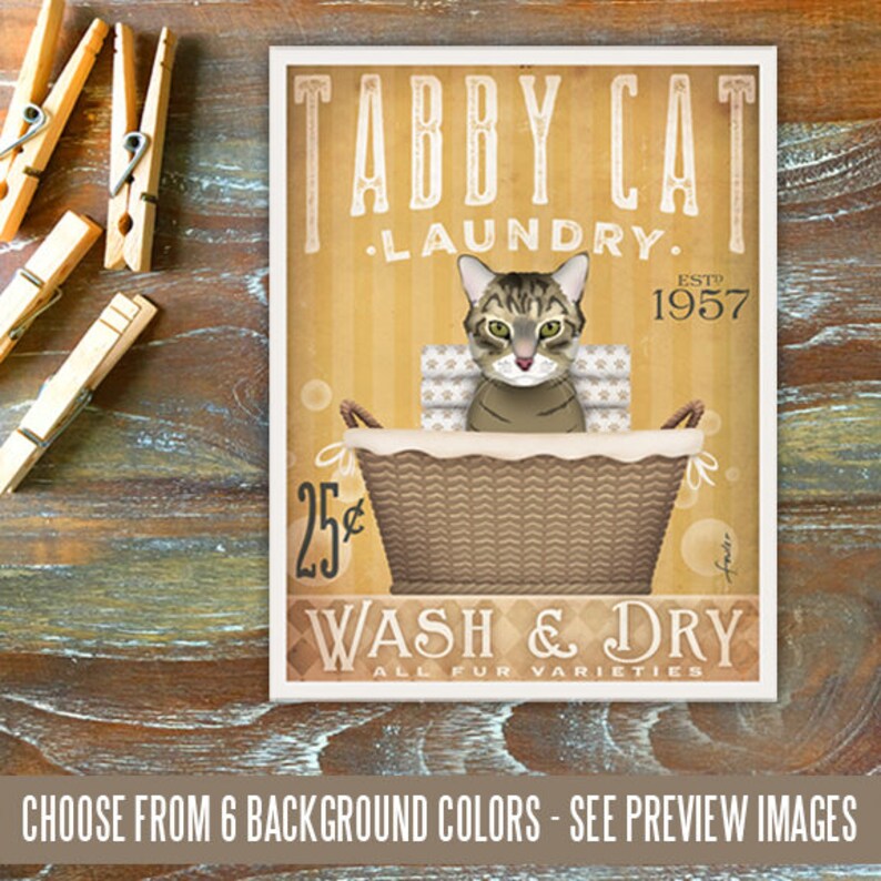 Brown Tabby Cat Laundry Basket Fold Basket Company Laundry Etsy