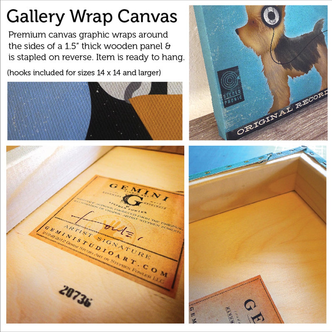 Black Dog Wine Company Original Graphic Art on Gallery Wrapped Etsy