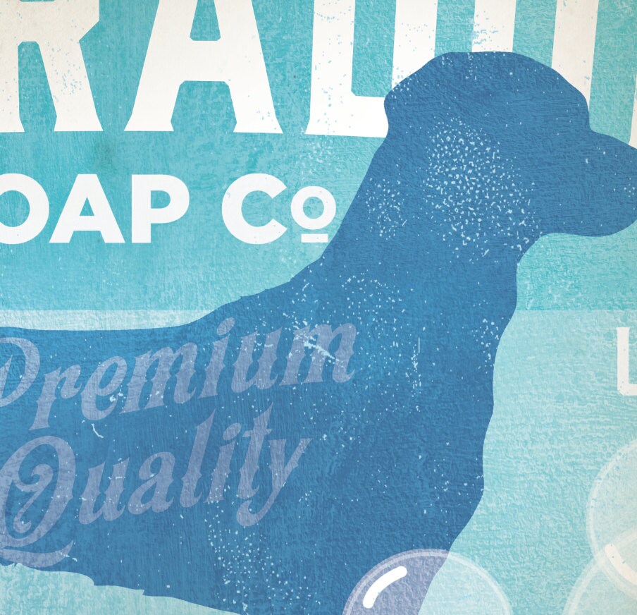 Labrador Dog Soap Company Bathroom Washroom Unframed Artwork Etsy