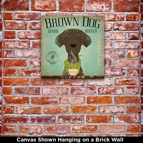 Brown Dog Coffee Company Original Graphic Art on Gallery Etsy