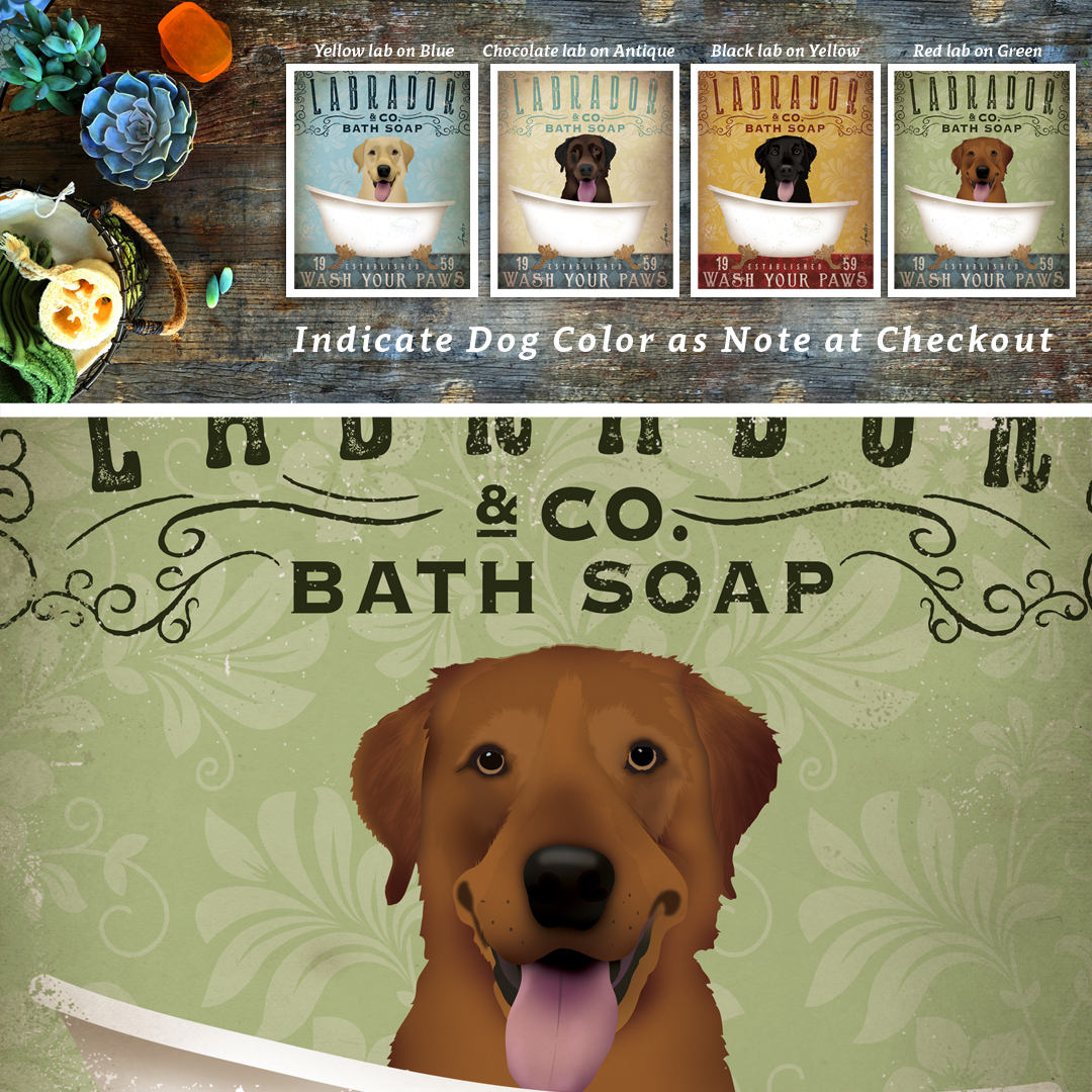 Labrador Retriever Lab Dog Bath Soap Company Vintage Style Etsy