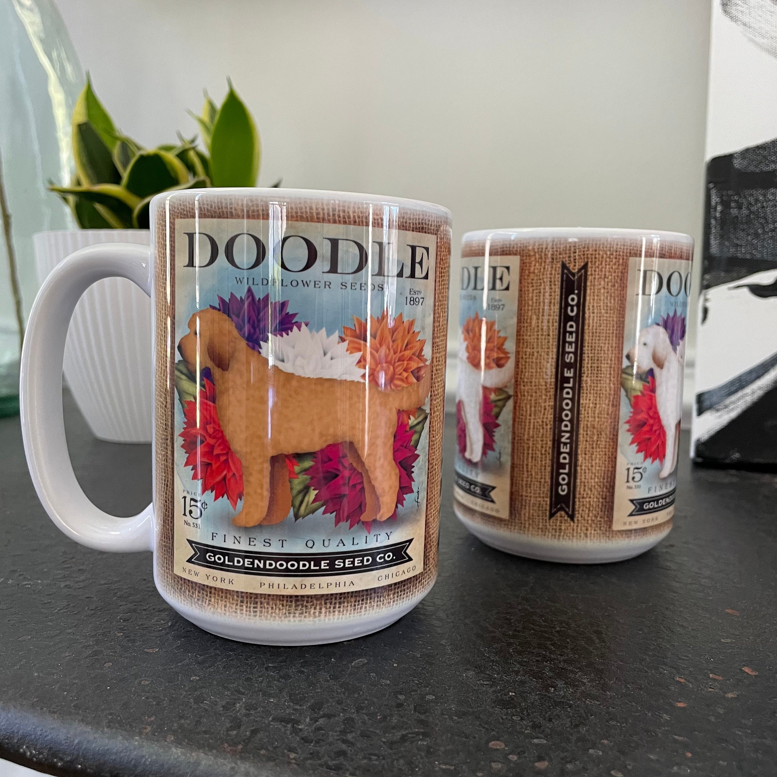 Doodle Goldendoodle Flowers Wildflowers Seed Packet Etsy