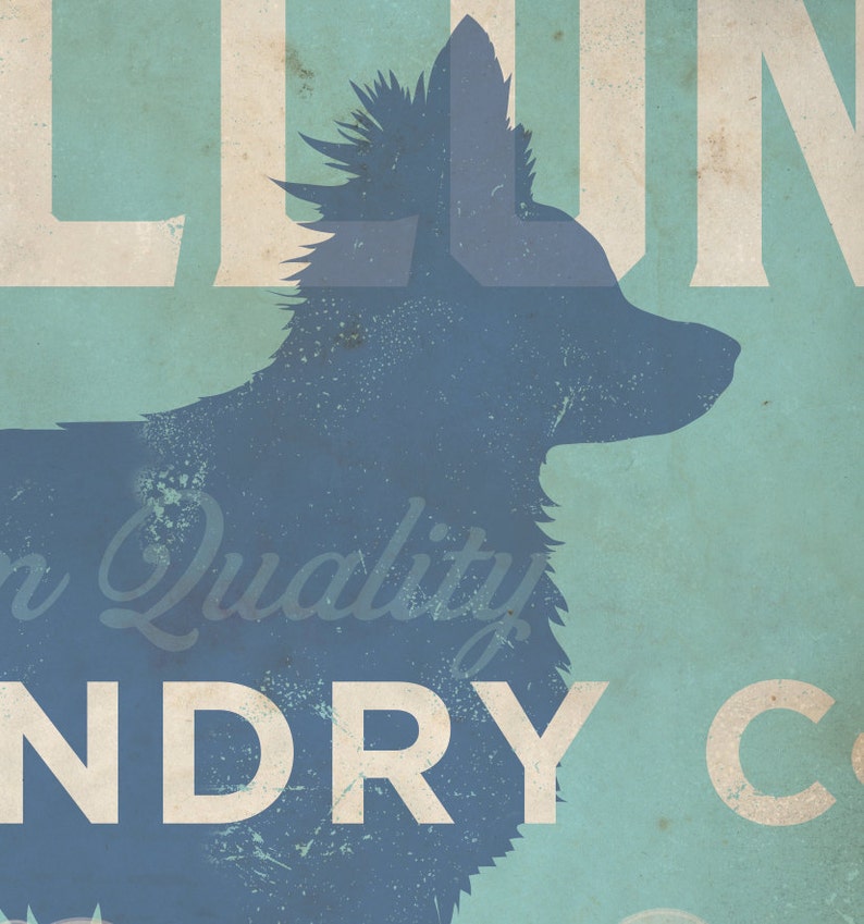 Papillon Dog Laundry Company Laundry Room Artwork Giclee Etsy