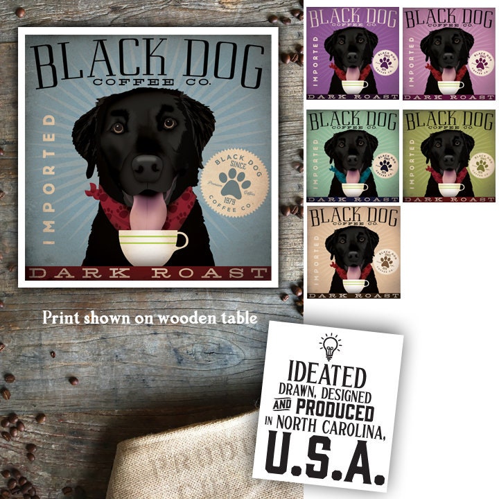 Labor Labrador Hund schwarzer Hund Kaffee Etsy
