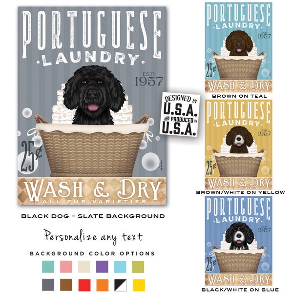 Portuguese Water Dog Etsy