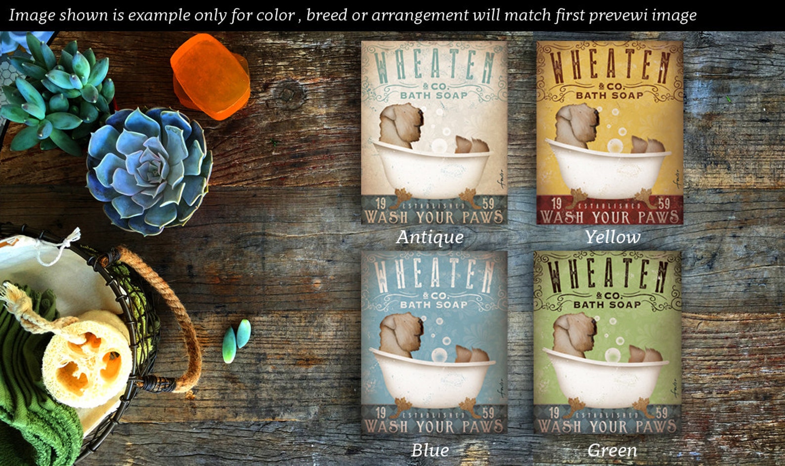 Red Lab Labrador Red Dog Bath Soap Company Vintage Style Etsy