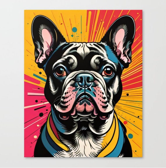 French bulldog canvas art sale