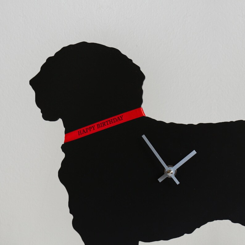 Labradoodle Clock With Wagging Tail - Etsy