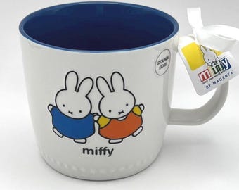 Miffy Coffee Mug, Double Sided, Blue Interior, Miffy Collection by Magenta