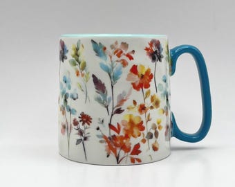 Floral coffee mug by 10 Strawberry Street, tea cup, gift mug!