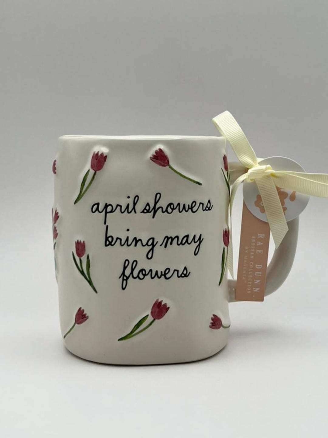 Rae Dunn April Showers Bring May Flowers Coffee Mug, Tea Cup Mug ...