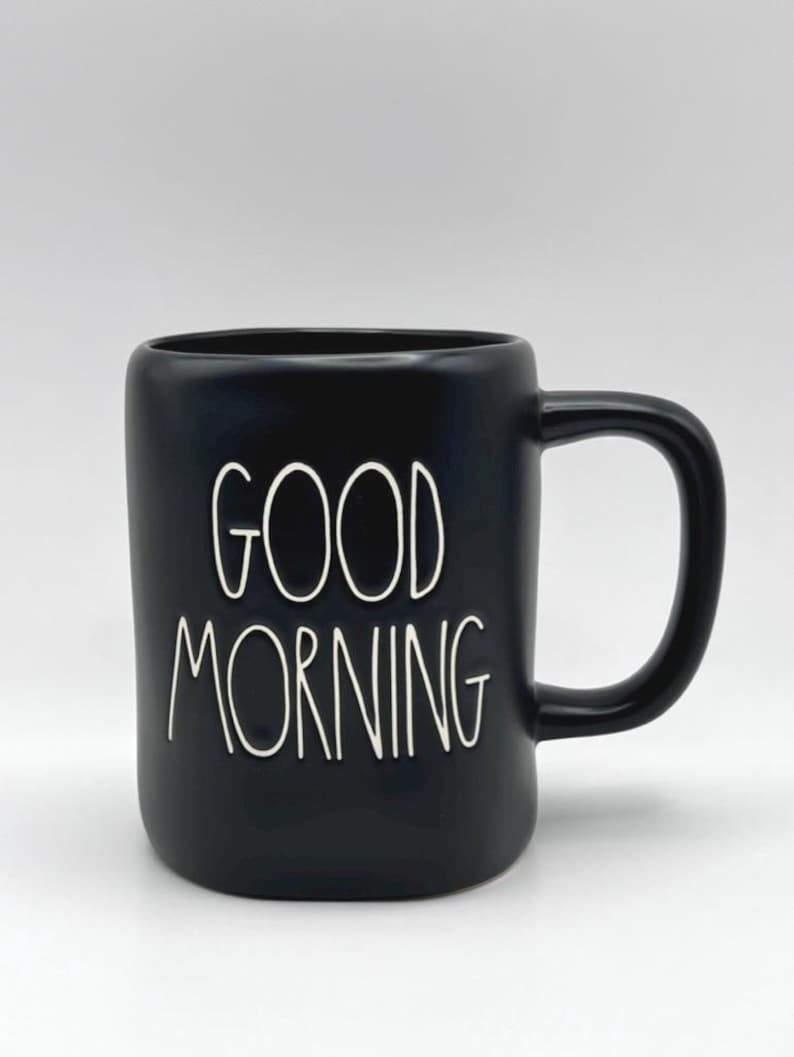 Rae Dunn GOOD MORNING Coffee Mug - Artisan Collection image 1