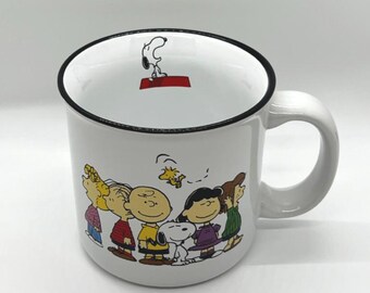Peanuts Snoopy and the gang coffee mug,Snoopy tea cup coffee mug,Snoopy lovers mug,Great gift mug!