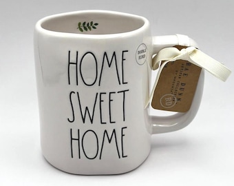 Rae Dunn Home Sweet Home Coffee Mug, Artisan Ceramic Tea Cup