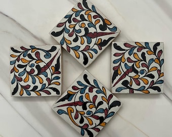 Moroccan Handmade Decorative Tiles - Authentic Home Decor Design - Zellige 10 x 10 cm Moroccan Traditional Made