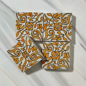 Moroccan Handmade Decorative Tiles - Authentic Home Decor Design - Zellige 10 x 10 cm Moroccan Traditional Made