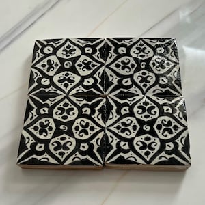 Moroccan Handmade Decorative Tiles - Authentic Home Decor Design - Zellige 10 x 10 cm Moroccan Traditional Made