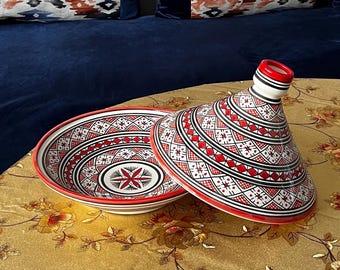 Maroccan Ceramic Tagine For Eating, Kitchen Services And Gifts Handmade From Moroccan Pottery With 100% Colors guaranteed