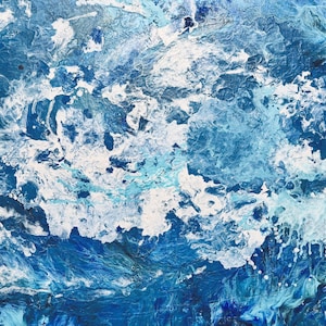 Original acrylic painting | abstract wall art | Medium canvas | 59x42 cm