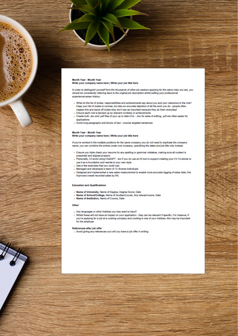 CV Resume Template ATS Compliant - Il 794xN.6056607835 Rqso 