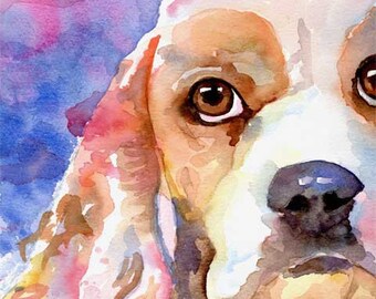 Irish Setter Art Print Signed by Artist Ron Krajewski Painting 8x10 Dog