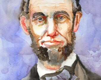 Abraham Lincoln Art Print of Original Acrylic Painting 11x14