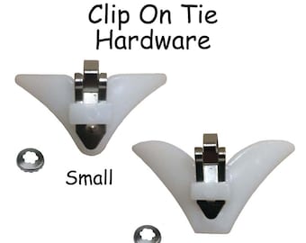 5 Clip on Tie Hardware / Neck Tie Clip on Hardware Small or Large SEE  COUPON 