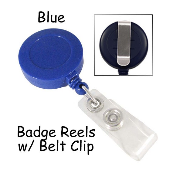 10 White ID Badge Reel Lanyard Retractable Cord and Rotating Clip SEE  COUPON 