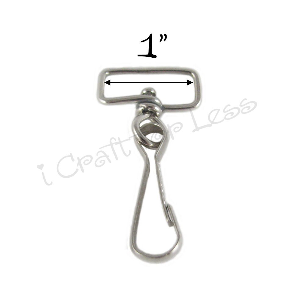 25 Lanyard Swivel Hook Clips with 1 Inch Square Eye Etsy