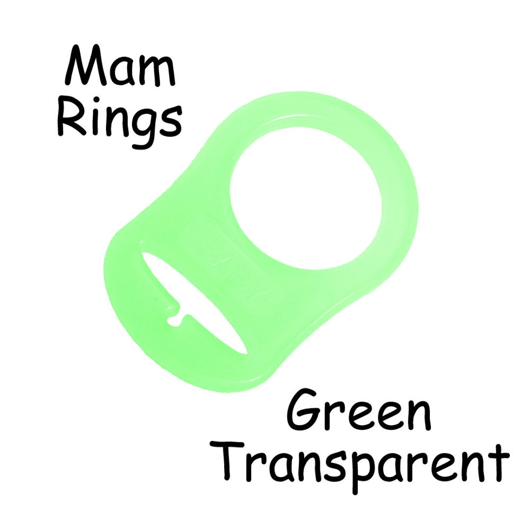 50 Silicone Ring Adapters for Dummy / Pacifiers Clips / Holder MAM, Nuk Add on Green SEE COUPON