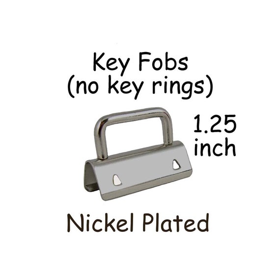 10 sets 32mm Key Fobs Hardware with Key Rings,1.25 Wristlets Key