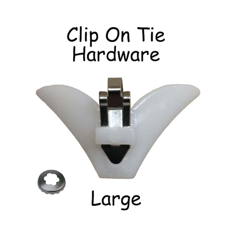 5 Clip On Tie Hardware / Neck Tie Clip On Hardware Small or Large SEE COUPON image 3