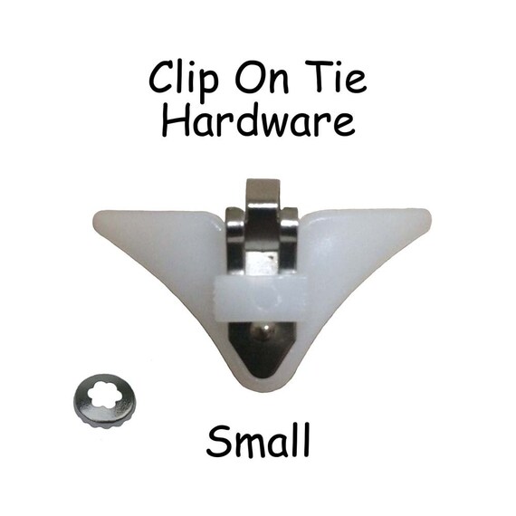 10 SMALL Clip on Tie Hardware / Neck Tie Clip on Hardware SEE COUPON 