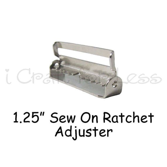 Hardware Nickle Plated 25 Triangle Back Slide Adjuster 1.25/" Suspender Clips