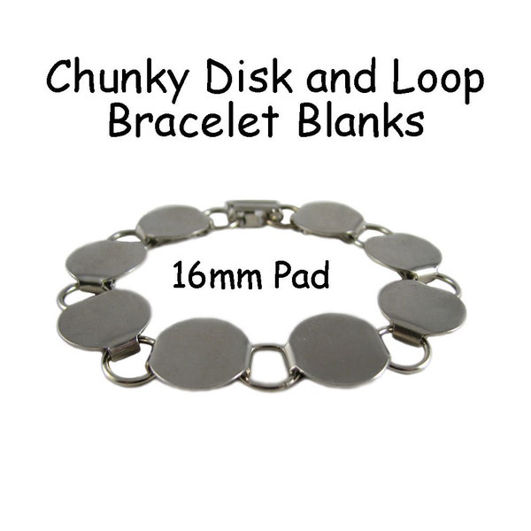 Disk and Loop Bracelet Etsy