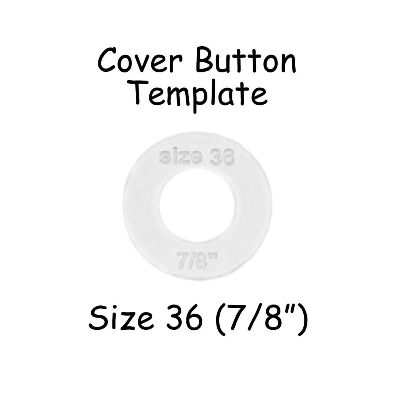 Cover Buttons - 7/8 (Size 36) - Wire Backs - Qty 50