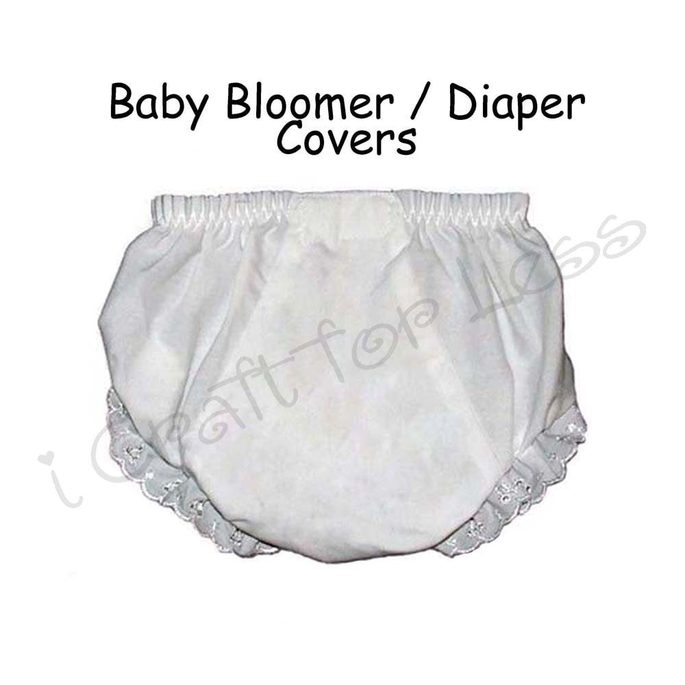 Embroidery Blank Baby Bloomers / Diaper Cover Ups Size 4 18-24