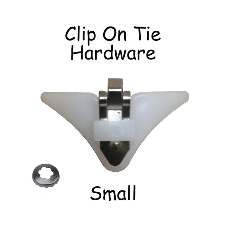 5 Clip On Tie Hardware / Neck Tie Clip On Hardware Small or Large SEE COUPON image 2