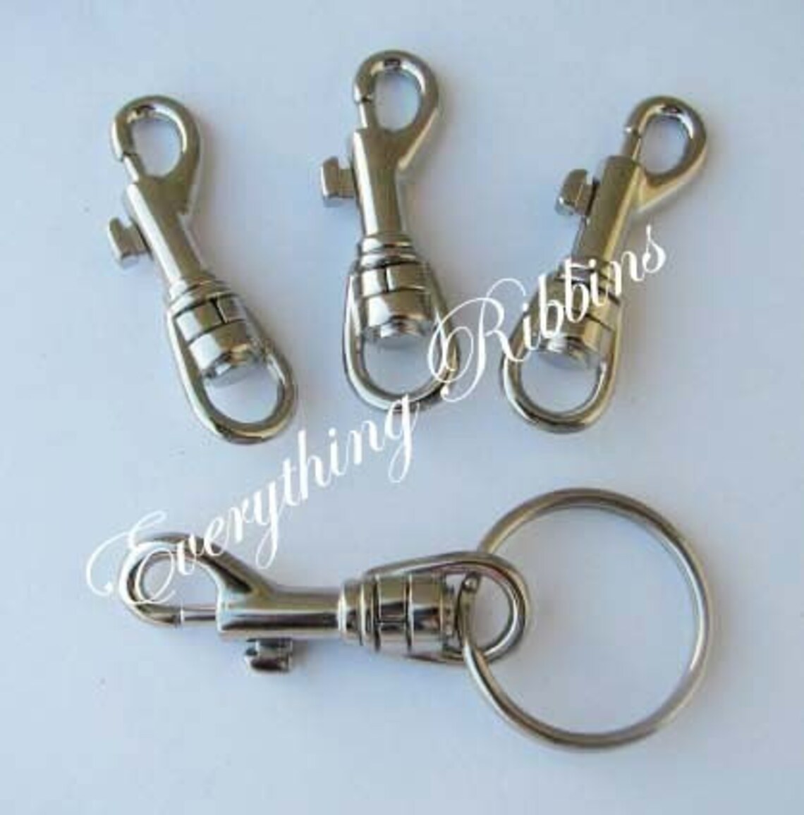 10 Swivel Snap Trigger Hook Clips for Key Fob Key Chains Tags | Etsy
