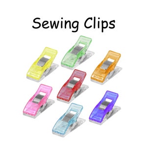 10 Sewing Clips Plastic Sewing Clips Mini Sewing Clips Quilting Clips  Fabric Clips 