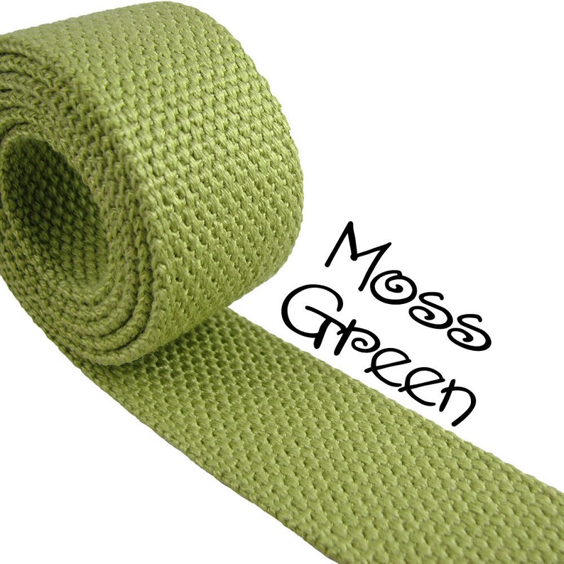 5 Yards Moss Green Cotton bing 1.25 Medium Heavy Etsy
