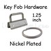 25 Key Fob Hardware with Key Rings Sets - 1.25 Inch (32 mm) - Plus Instructions 