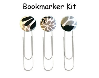 DIY Covered Button Bookmarker Kit - Makes 3 - SEE COUPON