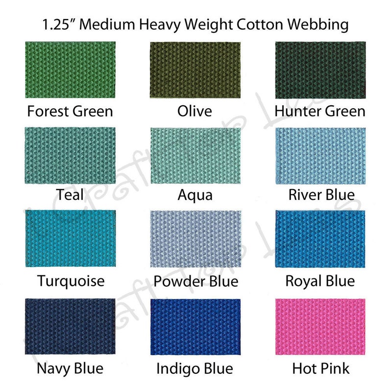 6 Finishes and 12 Sizes Pick from 43 Colors 2-1.25 Canvas Military Web Belt
