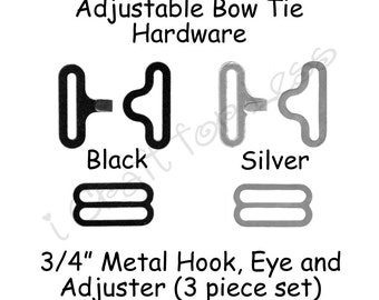 adjustable bow tie hardware