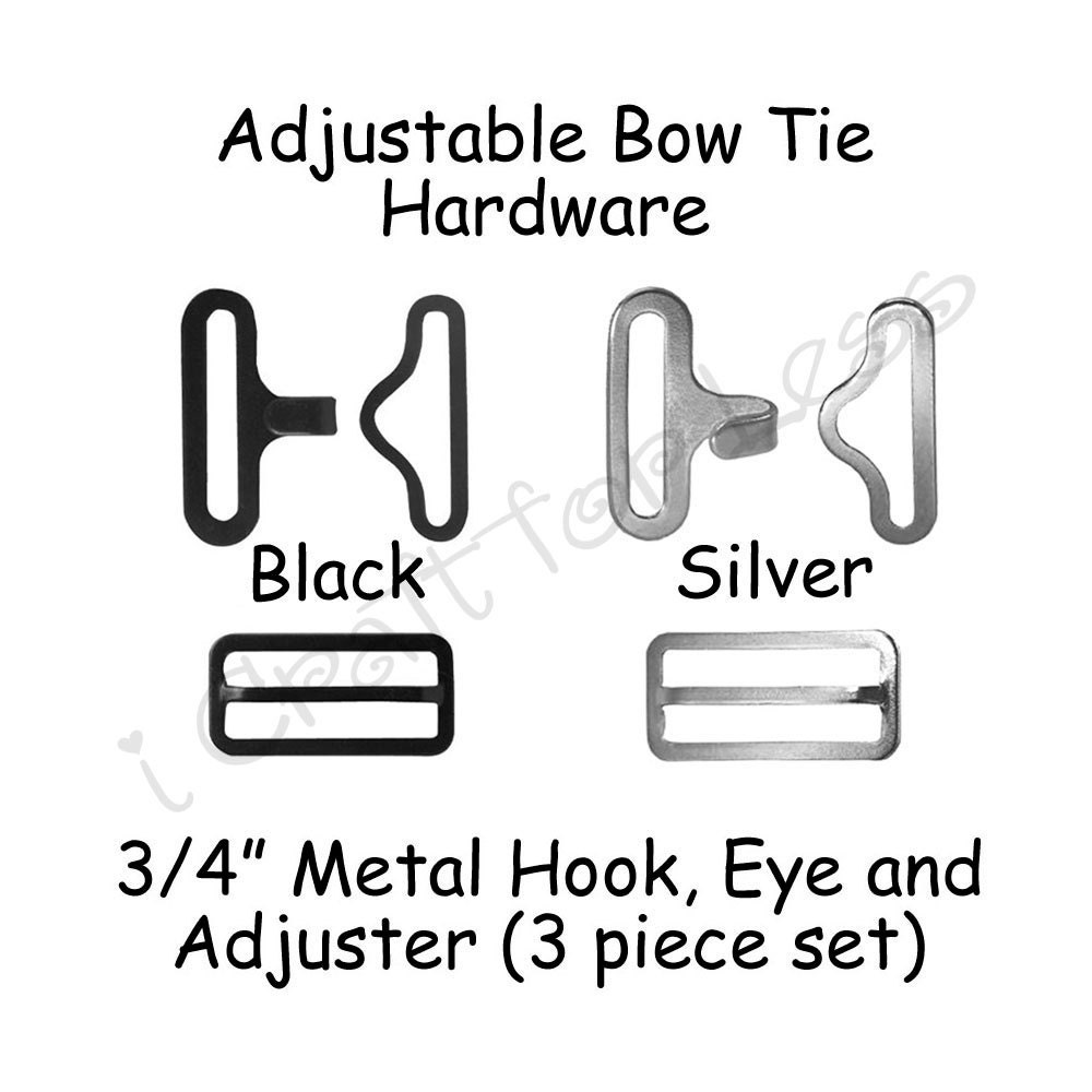 50 Sets Adjustable Bow Tie Hardware Fastener Clips Rectangle Etsy