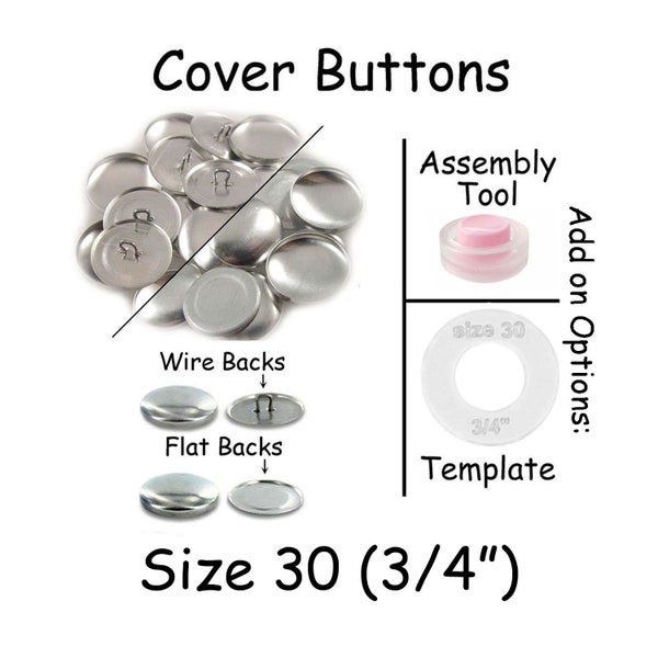 Size 30 Cover Buttons - Etsy
