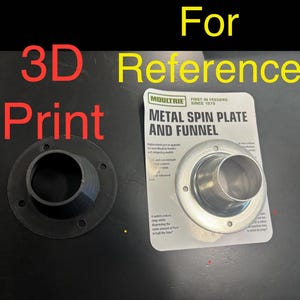 Plastic Moultrie 200 lb Deer Feeder Funnel Replacement - Black ASA Plastic