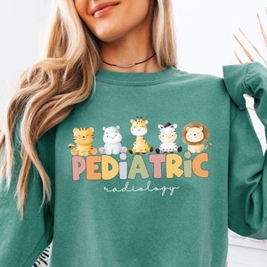 Sweatshirt pediatrische radiologie, zweet pediatrische radiologie, shirt PEDS, shirt verpleegkundige pediatrie, shirt radiologie, shirt radiologie technoloog